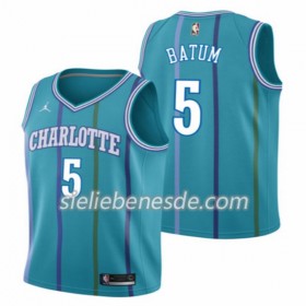 Herren NBA Charlotte Hornet Trikots Nicolas Batum 5 Jordan Classic Edition Swingman